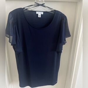 Calvin Klein blouse in Navy, size Medium